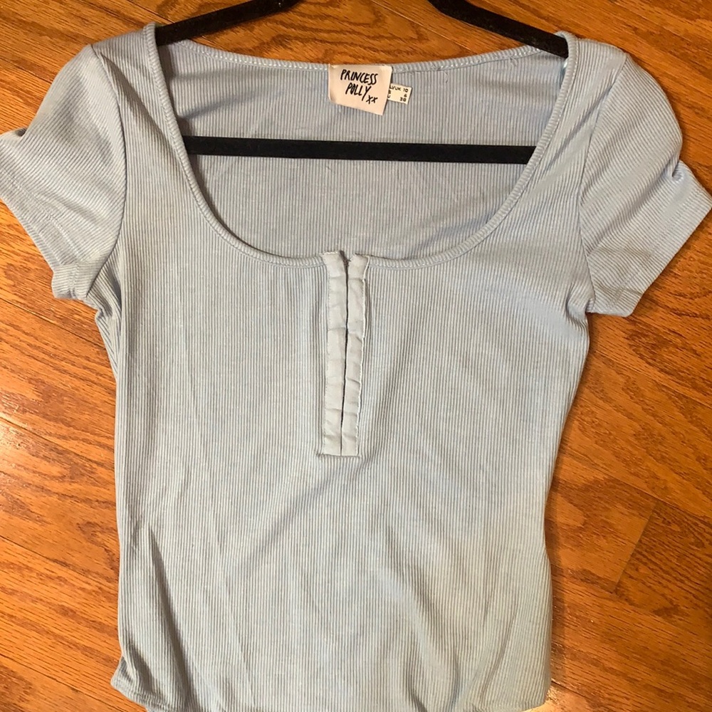 Princess Polly blue bodysuit